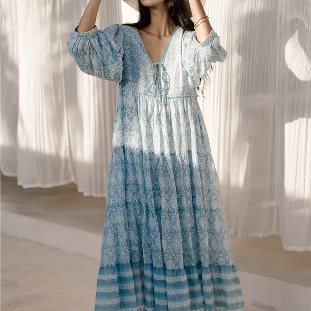 Floral Maxi Dress - Daughters of India
